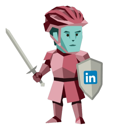 Linkedin Warrior mascot
