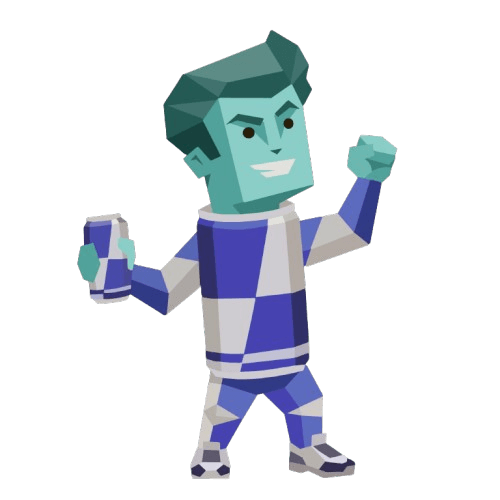 Red Bull addicts mascot