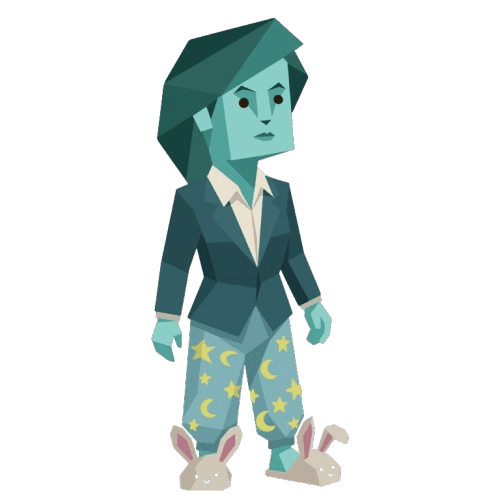 Works from Home mascot